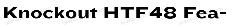 Knockout HTF48 Fea字体转换